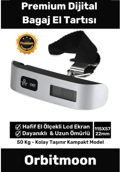 Özel Seri Dijital Lcd Ekran Bavul Ağırlık Çok Amaçlı Taşınabilir Bagaj El Tartısı Max 50 Kg Çok Renkli