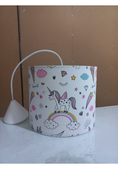 667 Unicorn 2.li Set Genç Bebek Çocuk Odası Avize Abajur