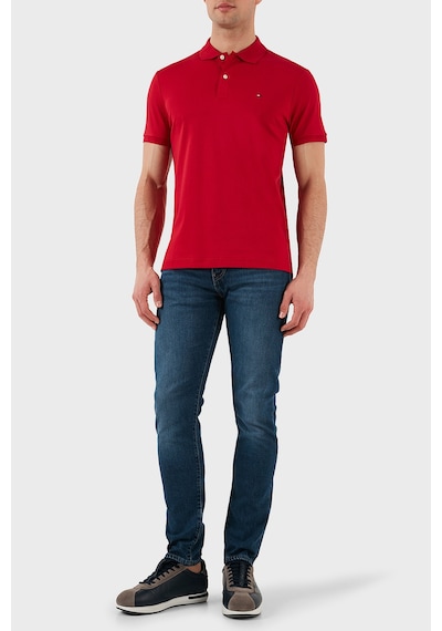 Tommy Hilfiger Erkek Polo Yaka T Shirt Mw0mw39994 Xld Kırmızı Kırmızı