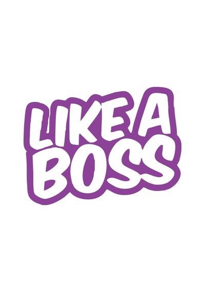 Like A Boss Araba Stickeri 17x17 Cm Mor