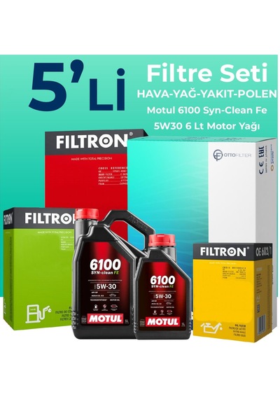 Filtron Subaru Forester 2.0 Dizel Filtre Bakım Seti Motul Motor Yağlı (2013-2018) 5 Li