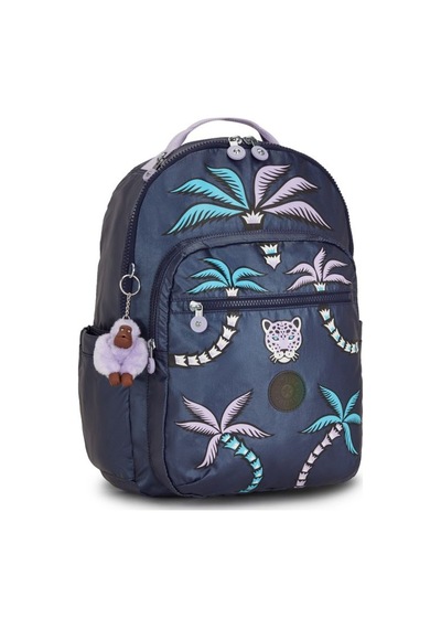 Kipling Kıplıng Seoul Büyük Boy Sırt Çantası Mavi Admıral Bl Palm Mavi