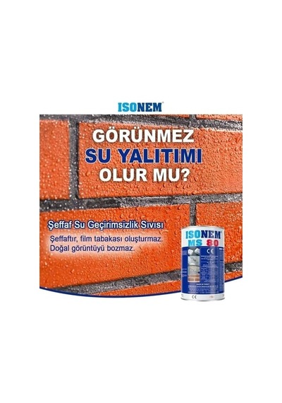 Dış Cephe Şeffaf Su İtici 3,5 Kg Yüksek Koruma 0.3