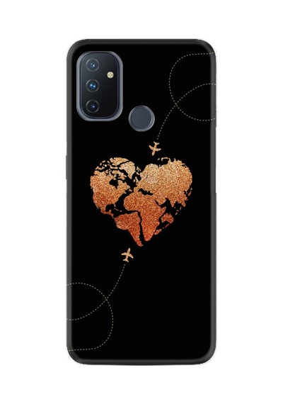 Oneplus Nord N10 Kılıf Silikon Desen Özel Seri Plane Heart 1721
