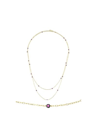 Yakut Taşlı Choker Kolye