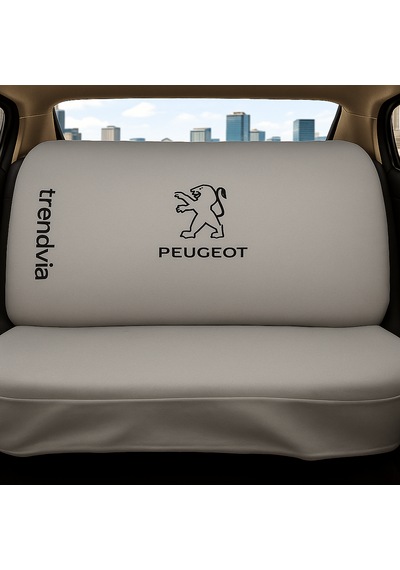 Peugeot Uyumlu Ön Arka Koltuk Kılıfı Penye Servis Kılıfı Oto Koruma Seti Gri