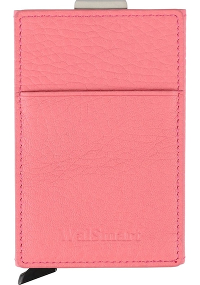 Walsmart Cover Clip Floater Akıllı Mekanizmalı Deri Cüzdan Pembe