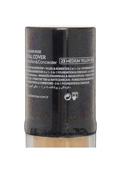 Total Cover 2 İn 1 Foundation & Concealer Fondöten Ve Kapatıcı No: 023 Çok Renkli