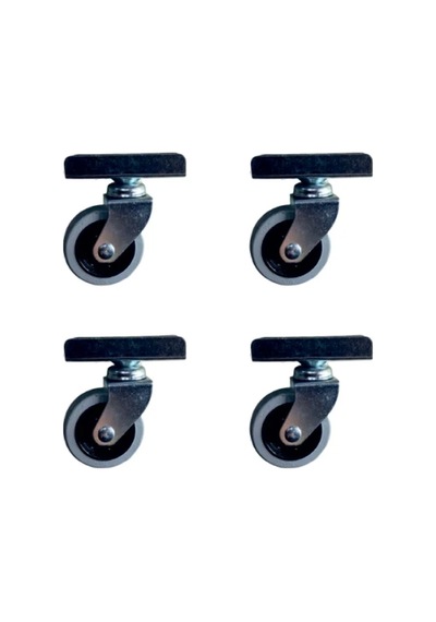 Bilyalı Teker 20x50 Gri 18mm 4 Adet Çok Renkli