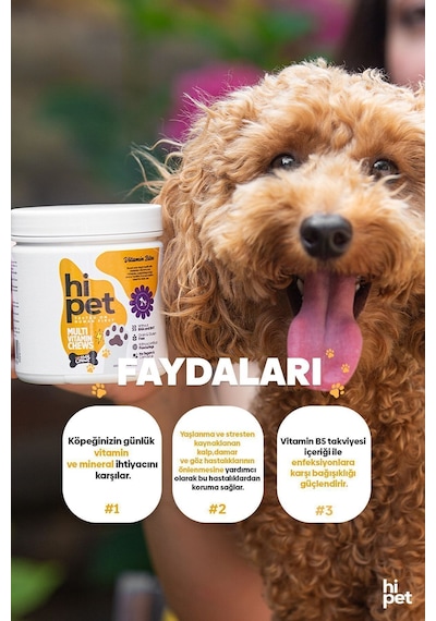 HiPet Multivitamin Çiğnenebilir Tablet