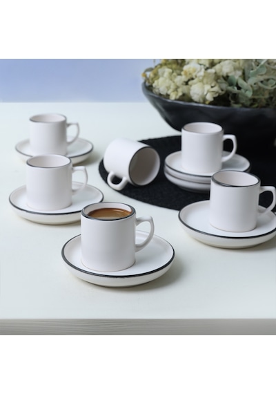 Keramika Simply Nordic Kahve Takımı 12 Parça 6 Kişilik 19985