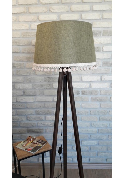 Lambada Ponpon Aksesuarlı,3 Ayaklı Lambader,Aydınlatma,Abajur(225433693)