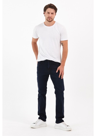 Digital Jeans Normalkesim Fermuarlı Genişpaça Yüksekbel Ba Lacivert Açık Gri