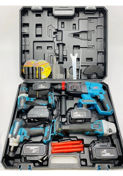 Dawreek 4'lü Set (somun Sıkma Şarjlı Kırıcı Spral Çelik Mandrel