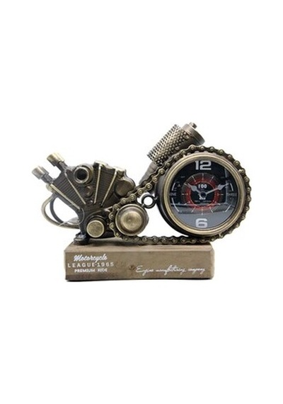 Metal Motor Tasarımlı Masa Saati Diğer