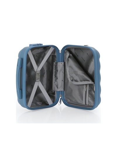 Mçs Polipropilen 2'li Valiz Seti Büyük & Makyaj V305 Sky Blue
