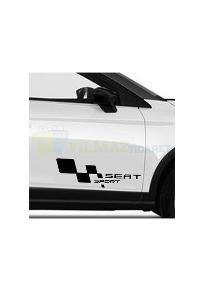 Seat Sport Yan Kapı Altı Oto Sticker Etiket Yapıştırma 1 Çift