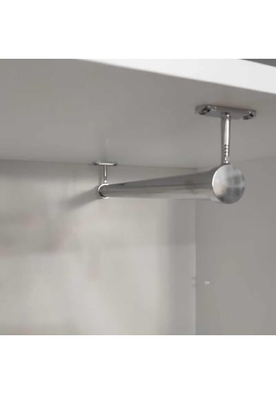 Dolap İçi 30 Cm Krom Yuvarlak Askı Borusu Askı Borusu +flanş+vida Diğer