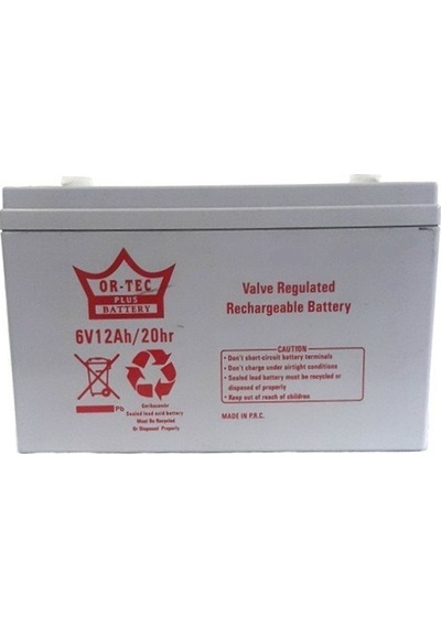 Ortec Akülü Çocuk Arabası Aküsü 6v 12a Pil Akü