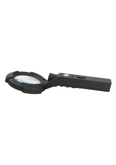 4x El Büyüteç 7 Led Aydınlatma Açık İşlevli Pusula Uv Led