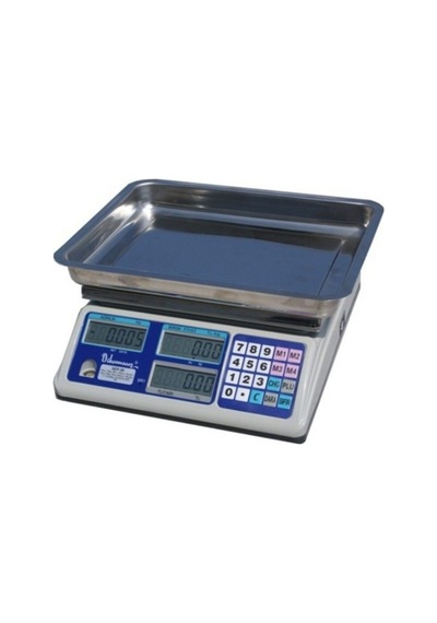 Dikomsan Sep 15 Kg - 2 Gr Çukur Kefeli Fiyat Hesaplamalı Tartım Terazisi