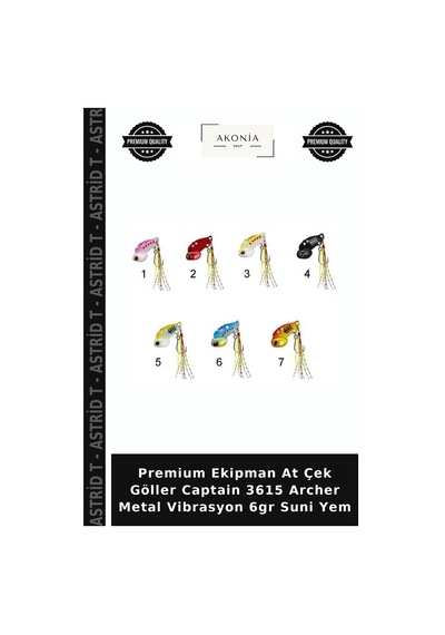 Premium Ekipman At Çek Göller Captain 3615 Archer Metal Vibrasyon 6gr Suni Yem