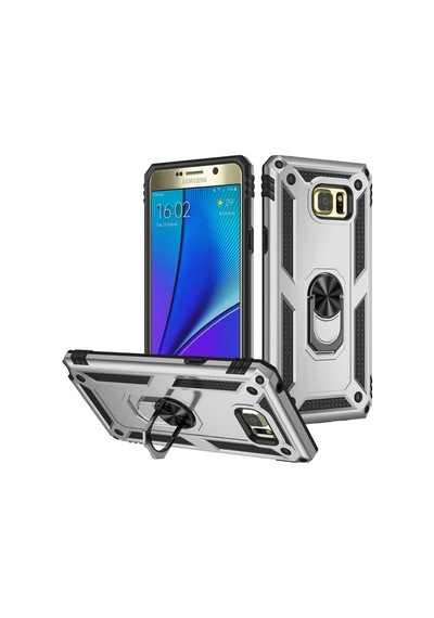 Galaxy Note 5 Kılıf Zore Vega Kapak Gri