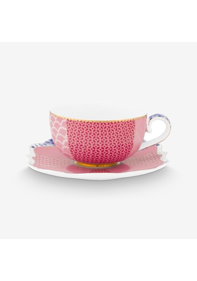 Pembe Porselen Kahve Fincan Seti 125 Ml