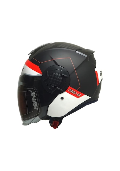 Fr665 Fast Motosiklet Kaskı Yarım Açık Güneş Vizörlü Motorcu Kask Çok Renkli