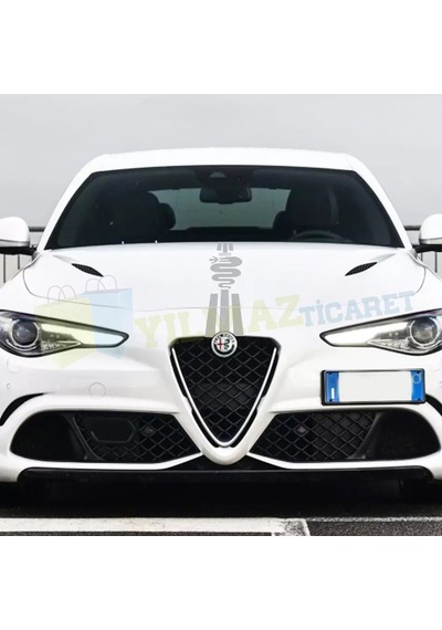 Alfa Romeo Ön Kaput Şerit Oto Sticker Etiket Giulietta 159 156 120 X 30 Cm