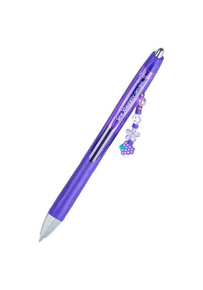 Xberry Jel Kalem Charmlı - 07mm Yuvarlak Uç Menekşe