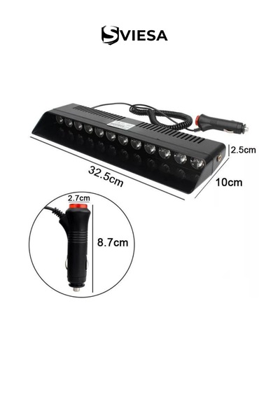 S12 Çakar Çakmaklık Girişli 12 Ledli Mavi