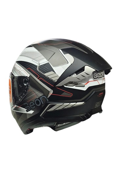 Beon B507 Full Face Kapalı Kask Beyaz - Gri - Siyah