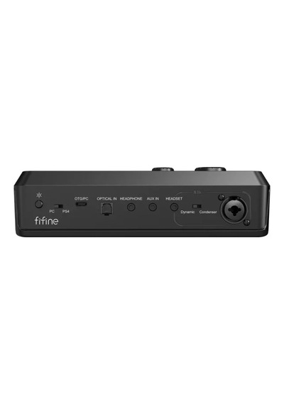 Fifine Ampligame Sc8 Usb Oyuncu Ses Mikseri Siyah