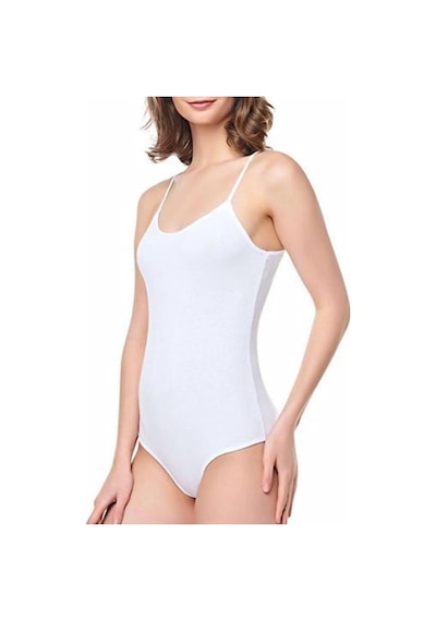 Seher Yıldızı Kadın Elastan İp Askılı Kancalı Bady 066 - 6 Adet 001
