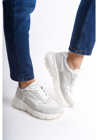 Mubiano Hakiki Deri Collection Kadın Spor Ayakkabı & Sneaker Bej -mcrgn6051-bj Bej