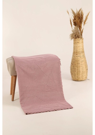 Fitilli Koltuk Örtüsü 170 X 210 Cm Pudra