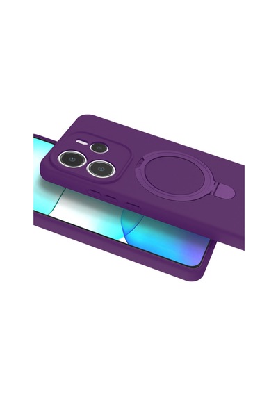Xiaomi Redmi Note 14 4g Uyumlu Regal Magsafe Standlı Kapak - Derin Mor