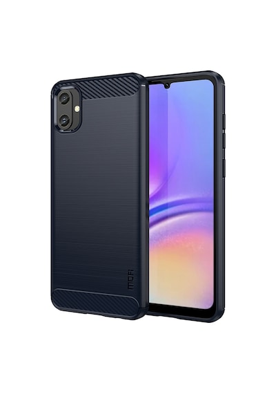 Samsung Galaxy A05 4g Tpu Kılıf Karbon Fiber Doku Telefon Kılıfı Mofı Jk Tpu Serisi-1 Mavi