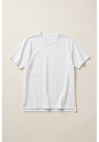 O Yaka Double Face T-shirt Jsco Ekru