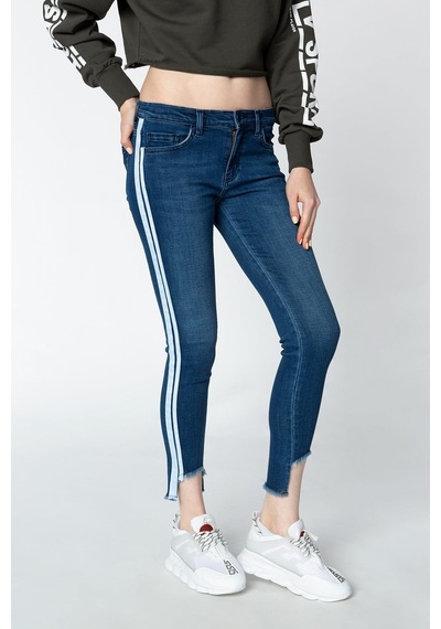 Vigoss Sport Kadın Skınny Fit Şeritli Pantolon Vsd152-00134 Gri