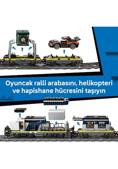 LEGO® City Polis Treni Soygunu 60508 – 7 Yaş ve Üzeri Çocuklar için 6 Minifigür İçeren Yaratıcı Oyuncak Yapım Seti (1313 Parça)