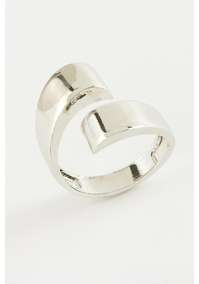 Zenviac456 Oval Metal Yüzük Zenviac45678 Gümüş Rengi 75317375