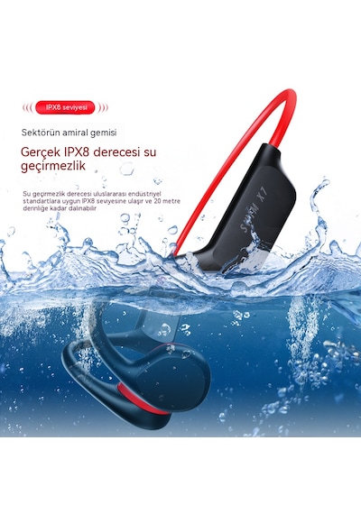Tekoo X7 Kemik İletimli Kablosuz Yüzme Ve Koşu Kulaklığı
