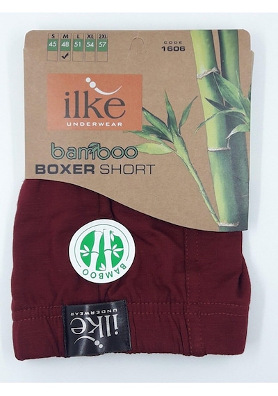 İlke Ilke Erkek Bambu Likralı Boxer 1606 - 6 Adet