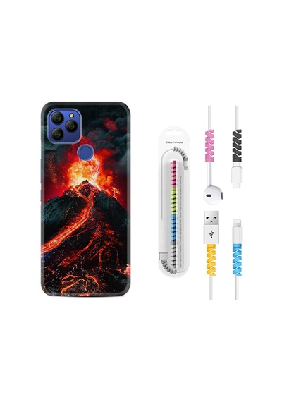 General Mobile Gm21 Kılıf Kablo Koruyuculu Yanardağ 16Mate10Lite