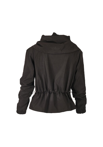 Ysatis Oversize Kapüşonlu Kadın Ceket - Minimalist Tasarım Siyah