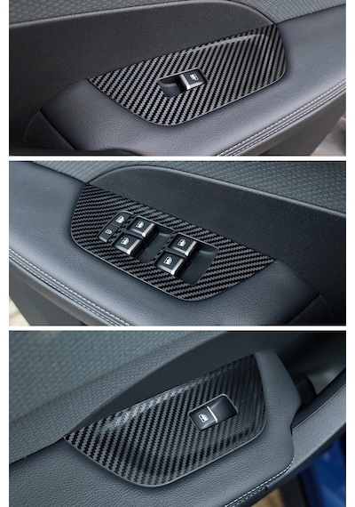 Togg T10f Sedan Uyumlu İç Trim Folyo Kaplama Set - Mat Karbon Siyah Mat Karbon Siyah