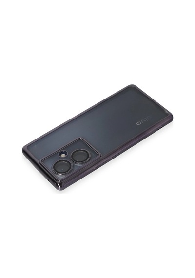 Gld-spt- Newface Vivo V29 Lite Kılıf Razer Lensli Silikon - Mor