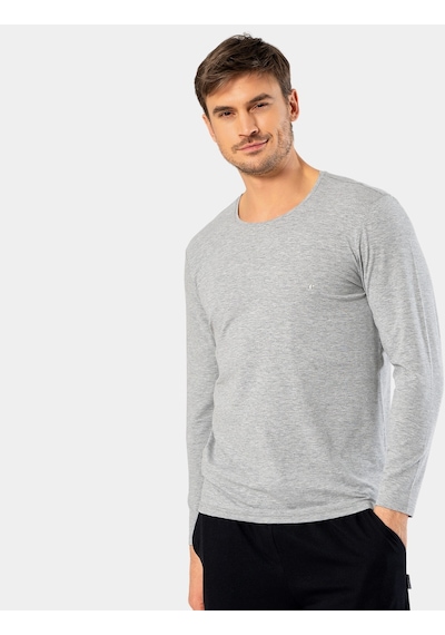 Cacharel Erkek Uzun Kollu T-shirt 1333/gri 001